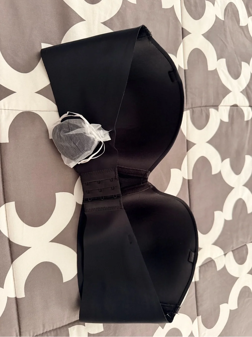 Nautica Black Strapless Bandeau Bra - Molded Cups